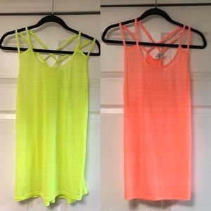 NWOT Neon Workout Tanks Bundle